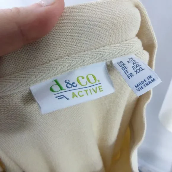 Denim & Co. Active Bomber Jacket with Print Detail NEW STONE 1X A354160 - Picture 3 of 8